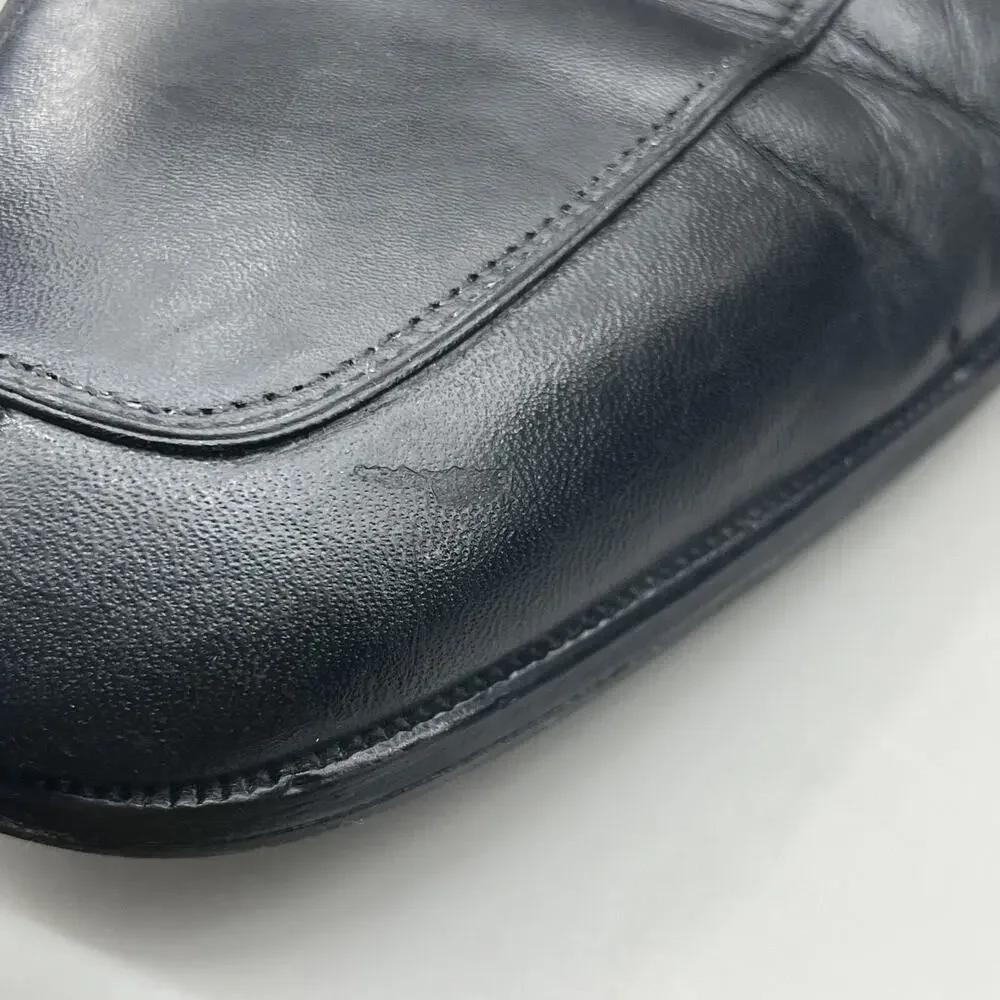 Magnanni Split Toe‎ Apron Oxford Men's Size 13 M Black Leather Comfort Low Shoes
